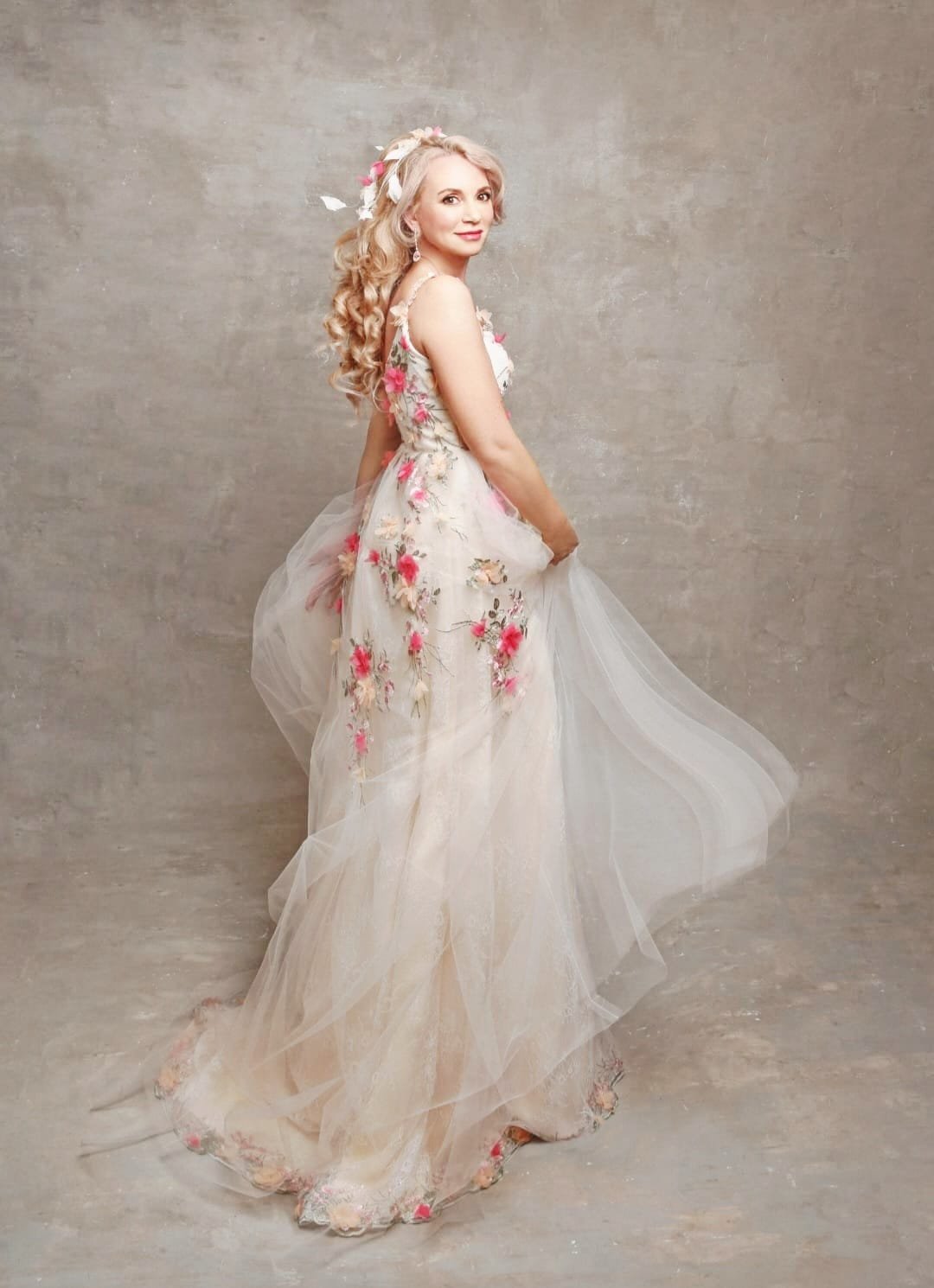 Samari Bridal floral wedding gown